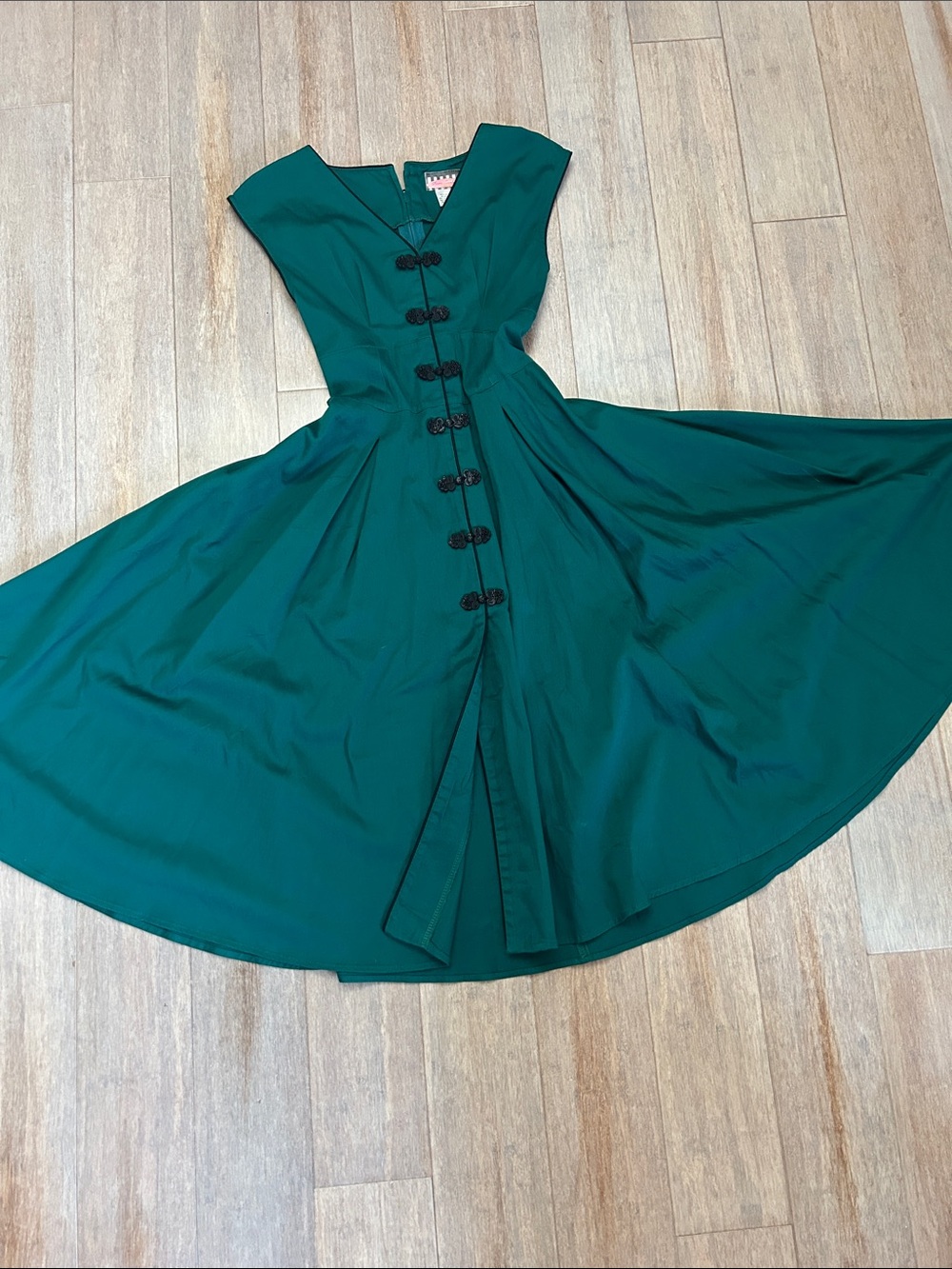 Pinup Couture Emerald Green Vintage-Inspired Midi Dress
